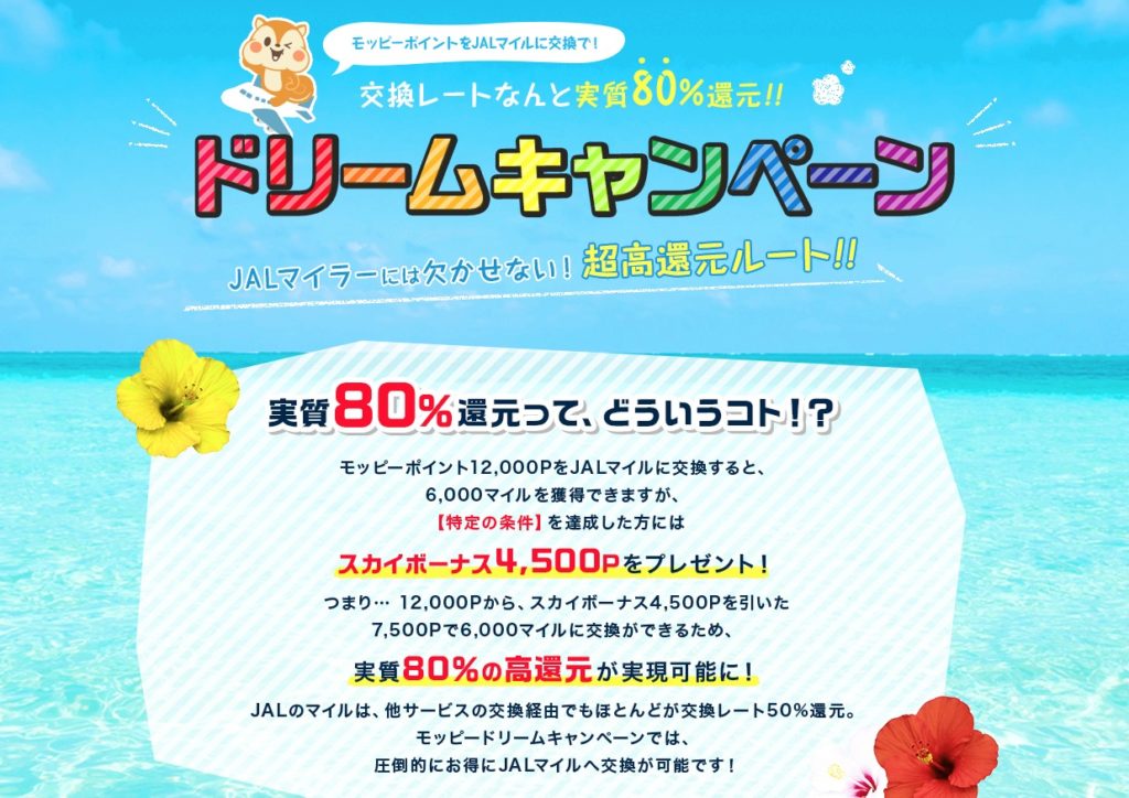 モッピーポイントサイトキャンペーン